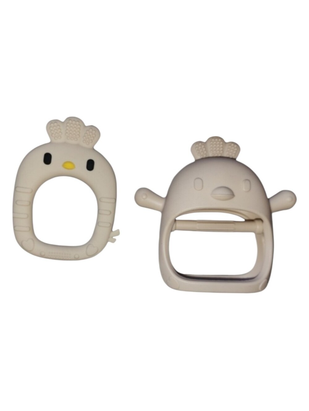Silicone Chicken Teething Mitten 2 Piece Set
